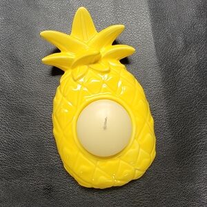 Yellow Pineapple Candle Holder